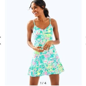 NWT Lilly Pulitzer UPF 50+ Meryl Nylon Adeli XS in Perfect Match